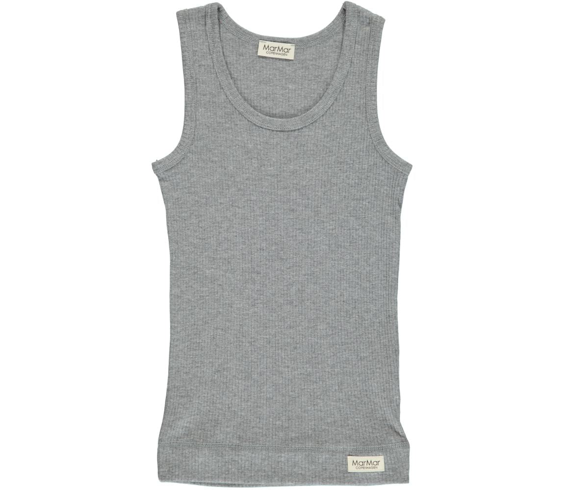 Sleeveless 2-pack, Undertøj - Grey Melange