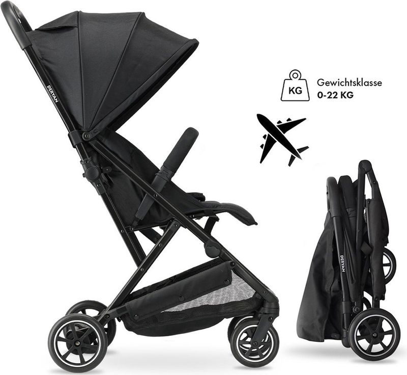 Deryan - Rolo Easy - Buggy - Black - Lichtgewicht - Compact