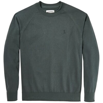Herrenpullover mit Rollsaum, Oliv