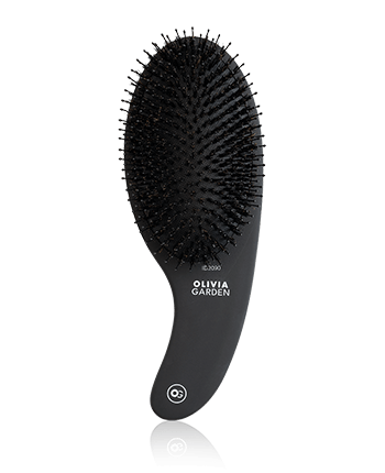 Olivia Garden Essential Care Curve Boar & Nylon Bristles Matt Black 1-Stück