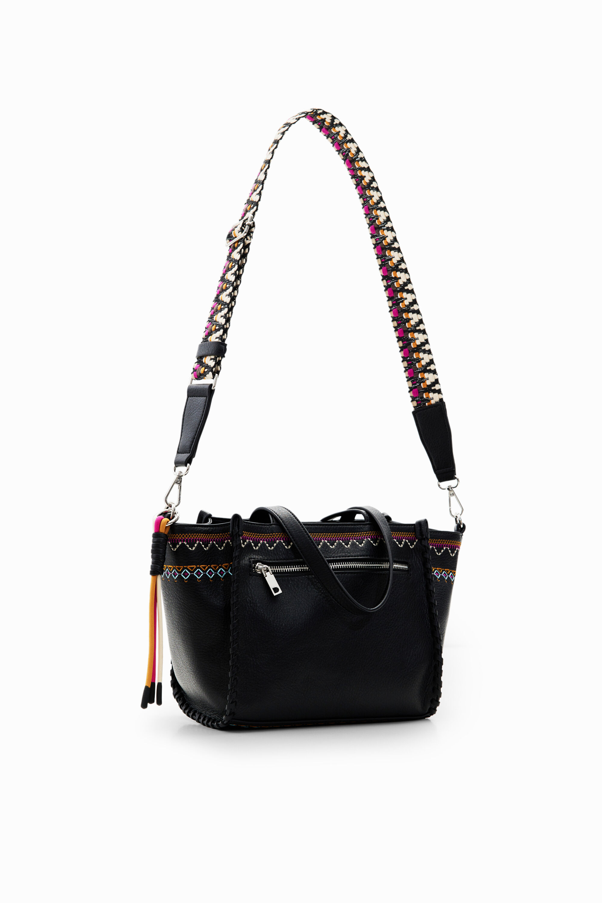 Bolsa média bordada