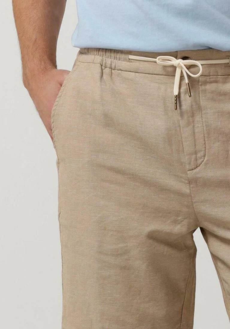 SCOTCH & SODA zand scotch & soda korte broek fave - cotton/linen twill bermuda short