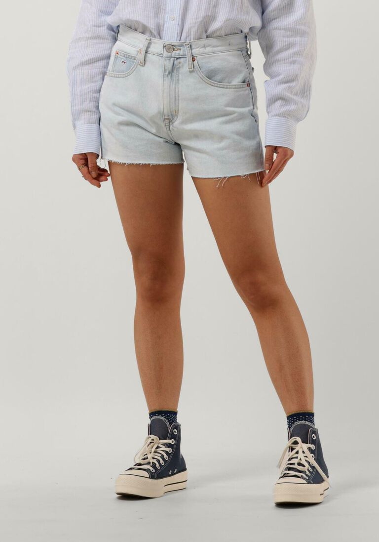 TOMMY JEANS lichtblauwe tommy jeans shorts hot pant short bg0018