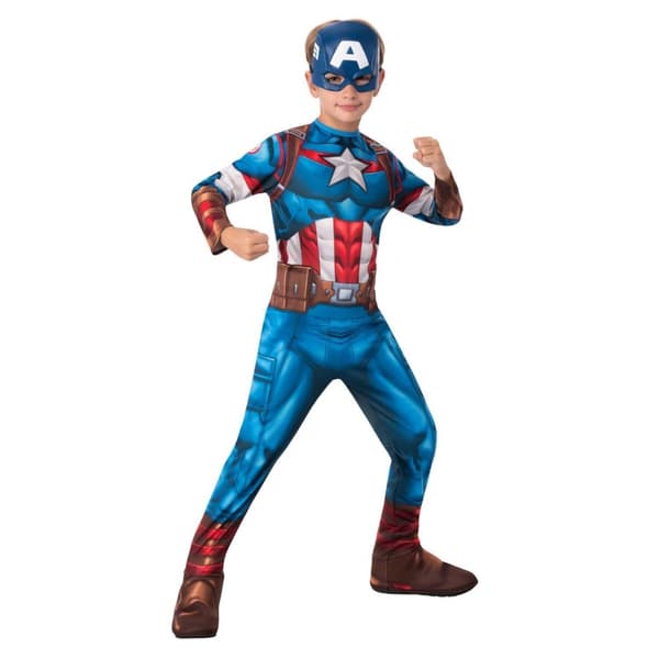 Captain america 134/140 cm (9-10 år) drakt med maske fra avenger