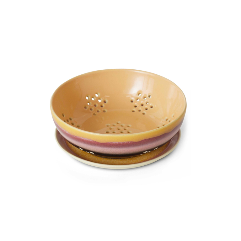 HKliving 70's Ceramic Berry Bowl fruitschaal Sunset
