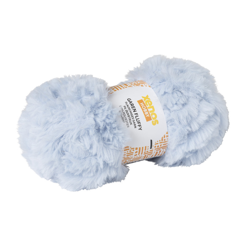 Garen fluffy - blauw - 50 gram