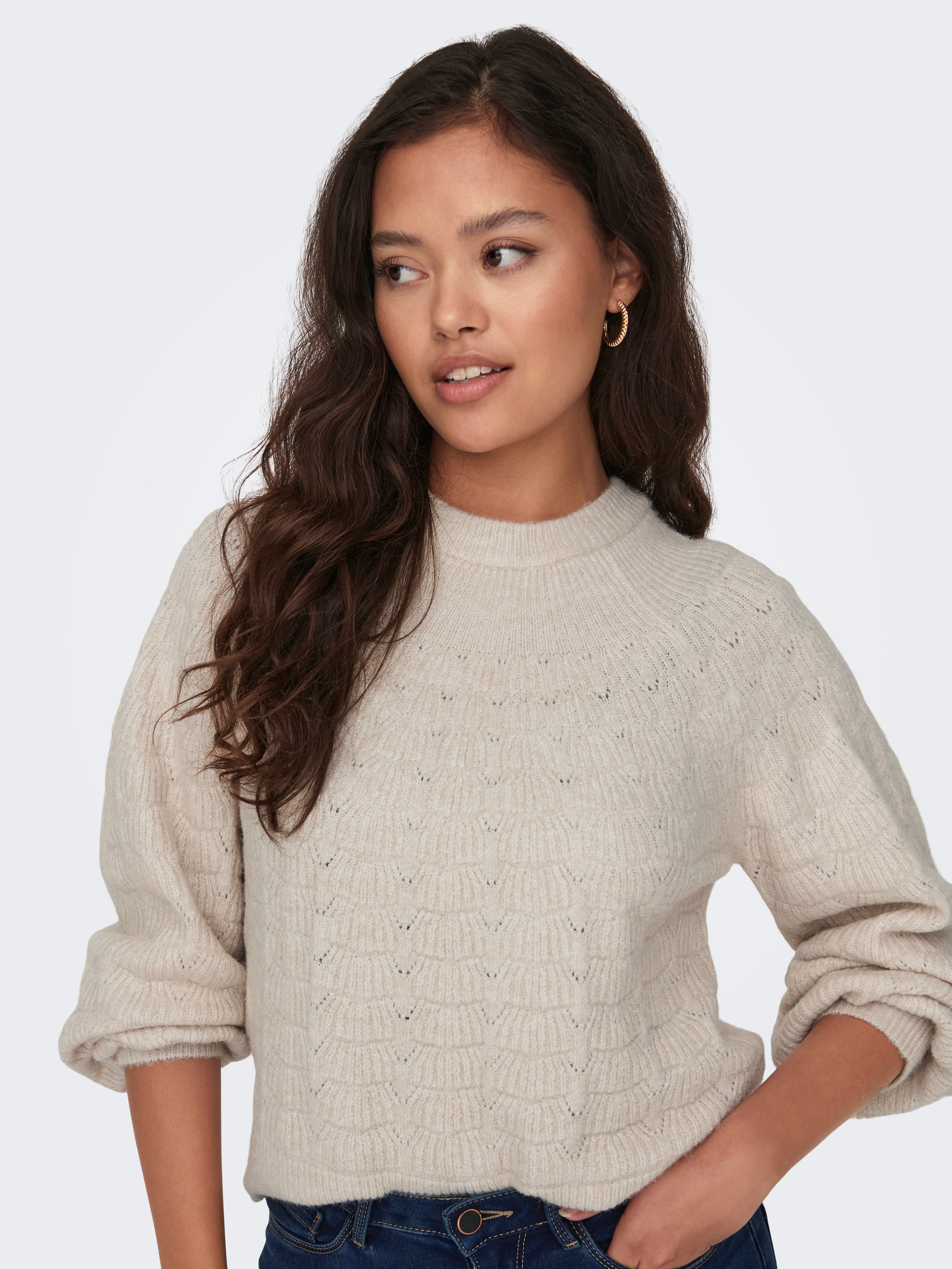 JDYNOORA Strickpullover Pumice Stone