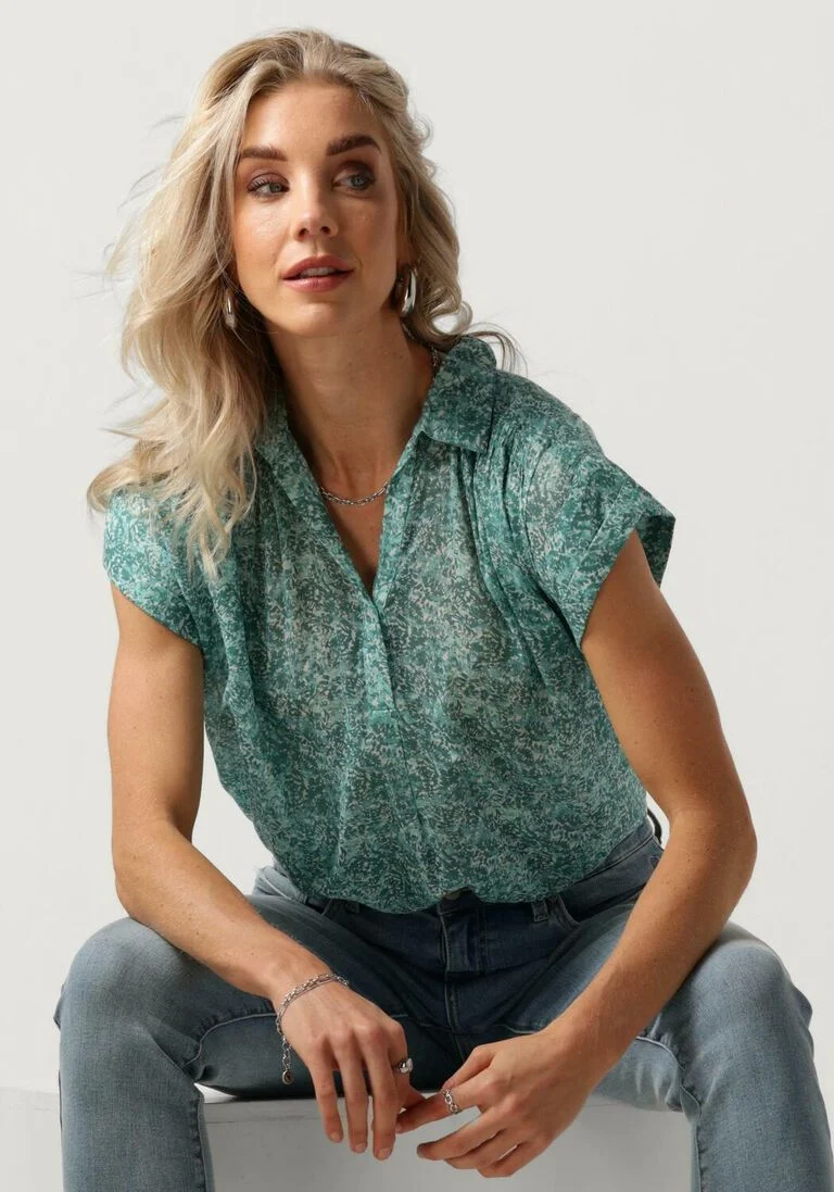CIRCLE OF TRUST donkerblauwe circle of trust blouse steffie blouse