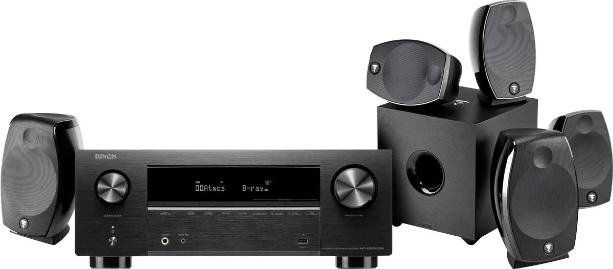 Denon AVR-X2800H   Focal Sib Evo Dolby Atmos 5.1.2 Noir   NorStone Arran RCA SUB (3 m)   NorStone CL150 Classic (25 m) Chaînes Grand Spectacle