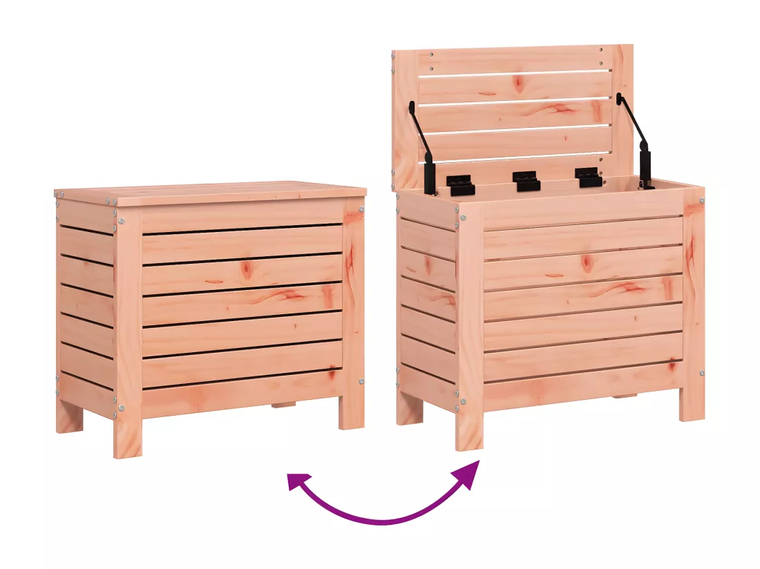 Repose-pied de jardin 62x31,5x52 cm bois massif de douglas