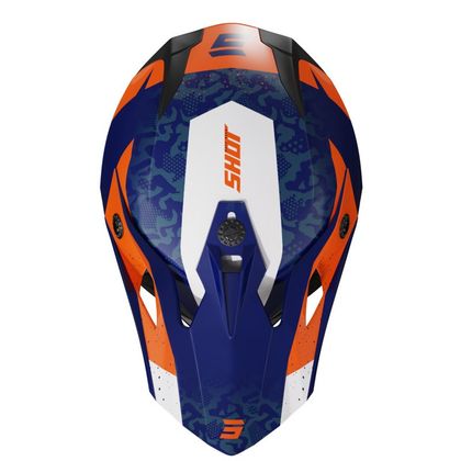 Casque cross Shot PULSE - AIRFIT 2023 - Blanc / Bleu