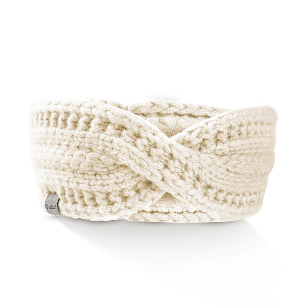 Zubehör - Mütze Merino Stirnband weiss