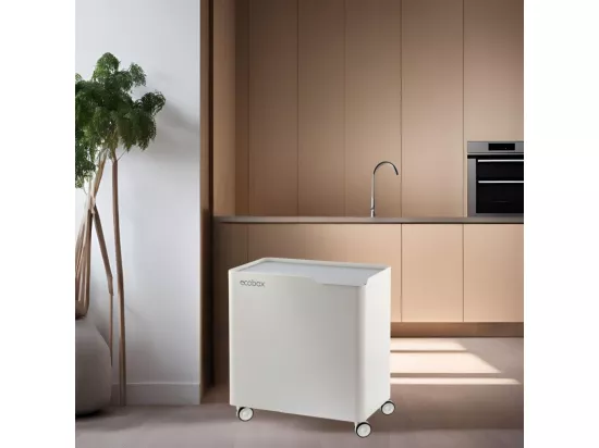 Poubelle pour tri sélectif modulable, fermeture douce, 40 litres, ECOBOX-TOP