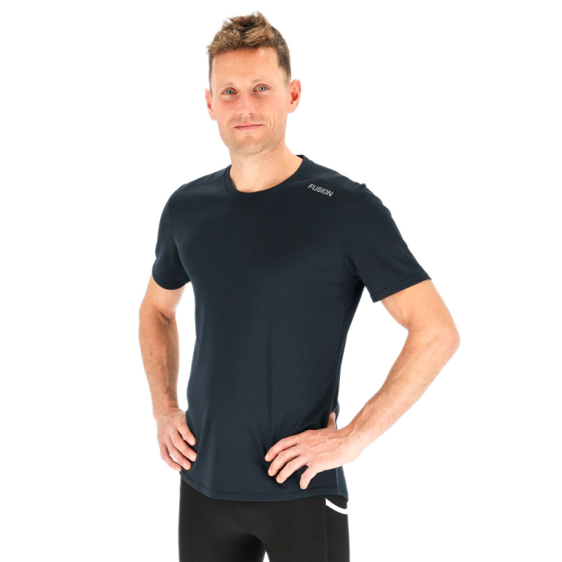 fusion nova loebe t shirt herre 243 1033 night blue