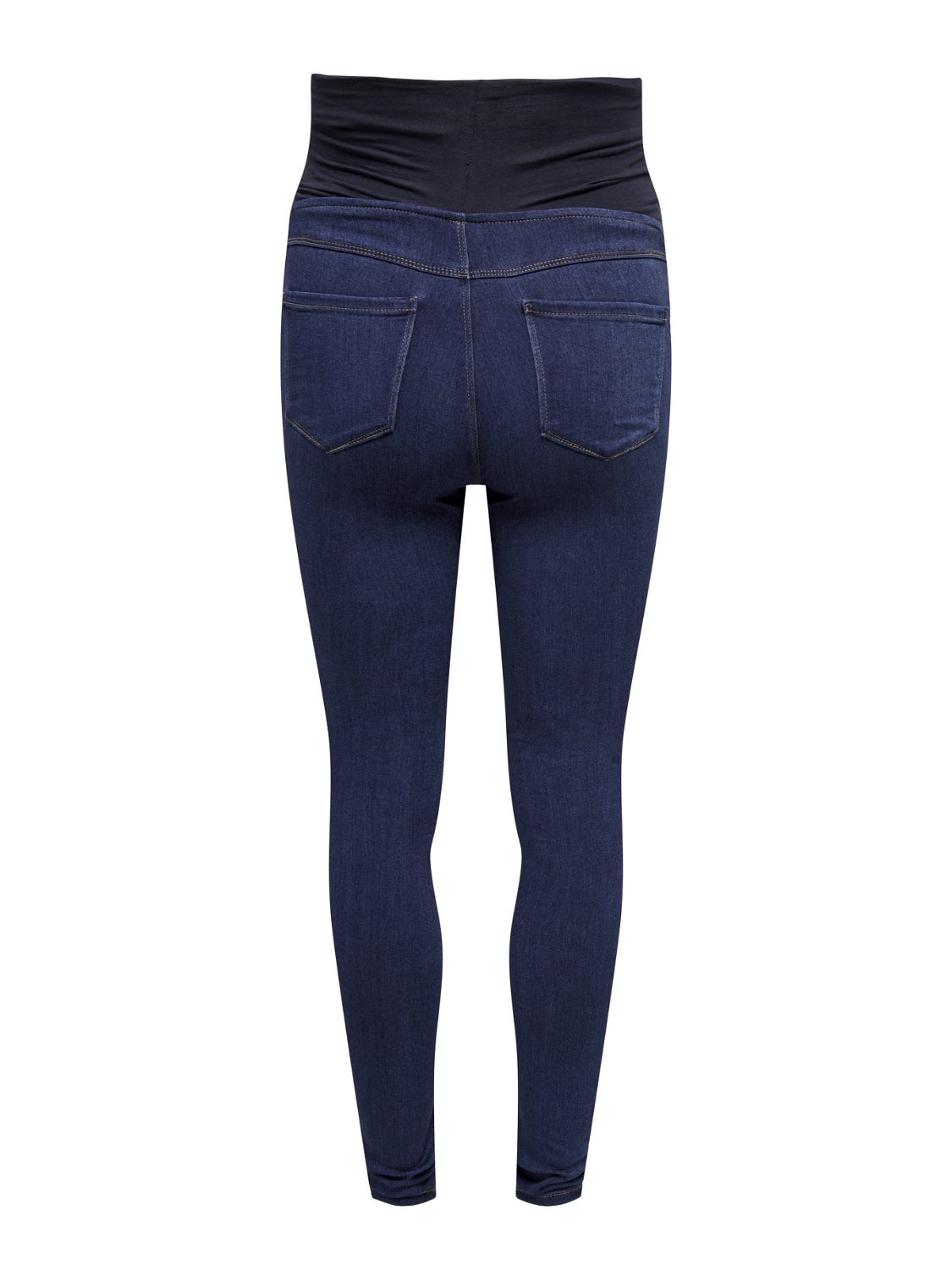 OLMRAIN Mittlere Taille Skinny Fit Jeans Dark Blue Denim