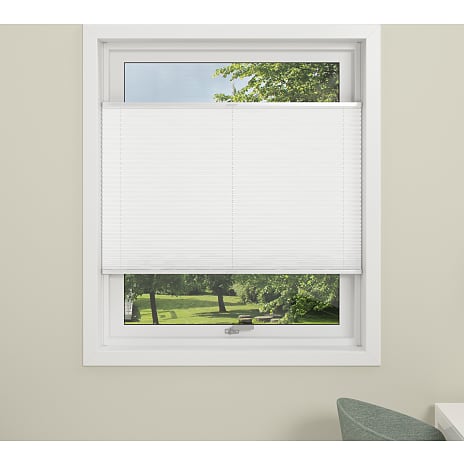 DEBEL Flex Plisségardin 100 x 130 cm - hvid
