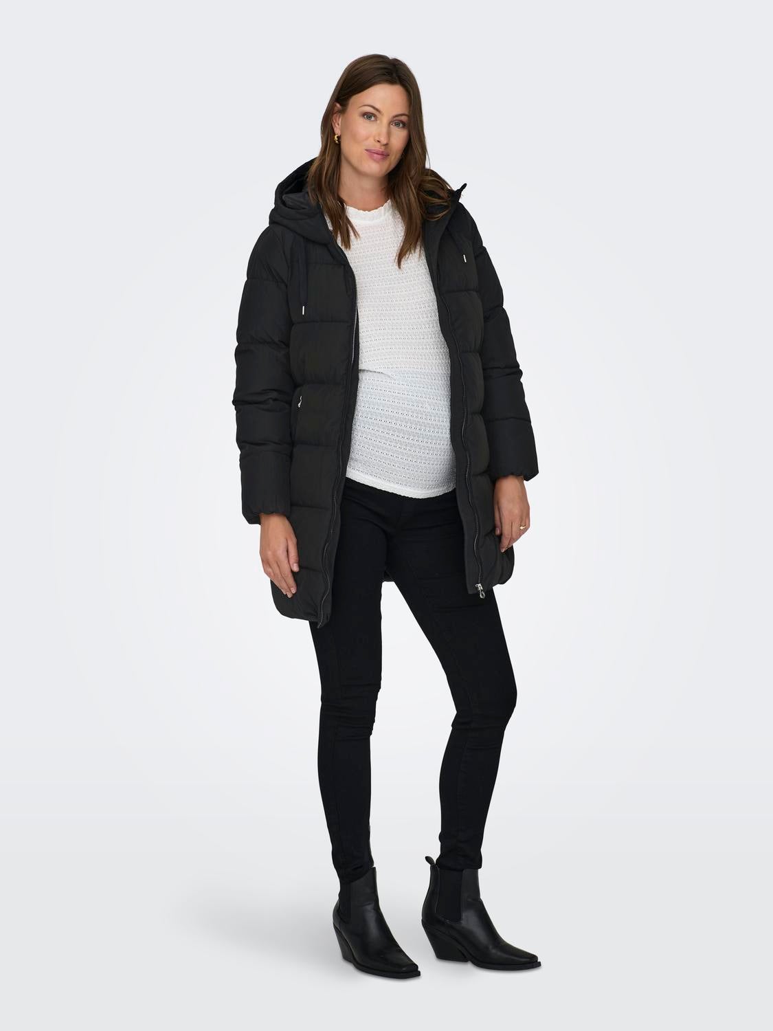 OLMDOLLY Steppmantel Black
