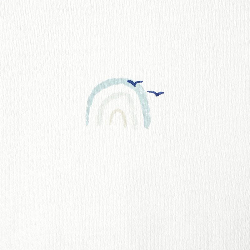 T-shirt en coton bio blanc bébé garçon Absorba Blanc