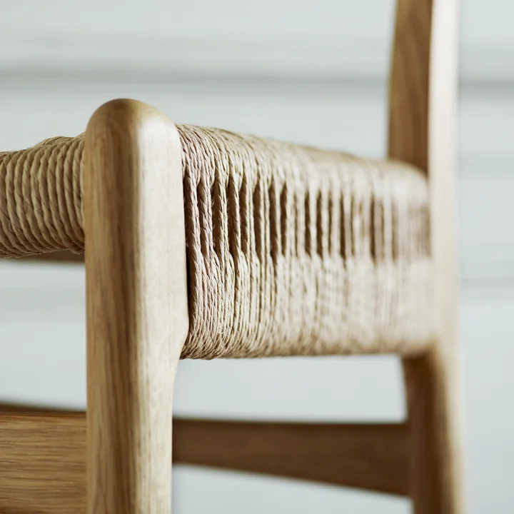 Carl Hansen - CH23 Chair Stuhl, Eiche geseift / Naturgeflecht