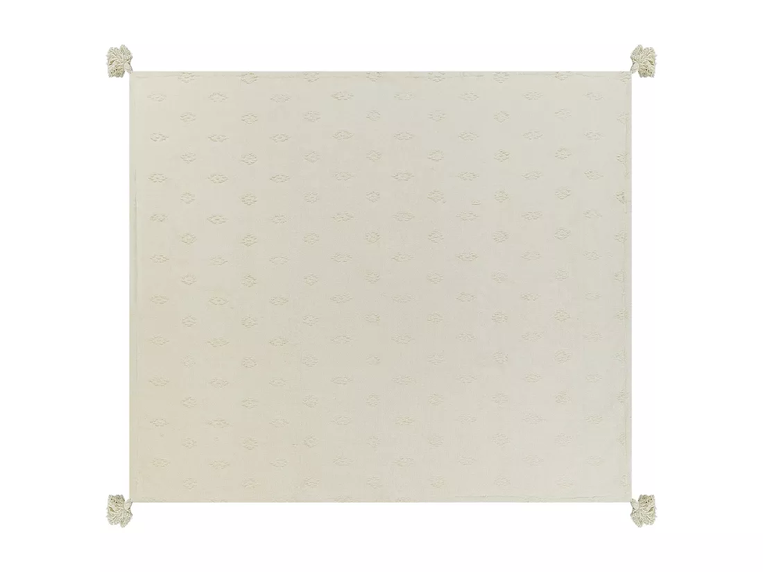 Couvre-lits KAZY Coton 200 x 220 cm Beige