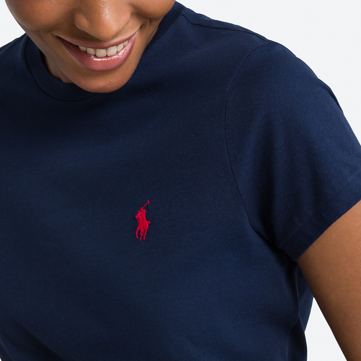 POLO RALPH LAUREN<br>Camiseta com gola redonda e mangas curtas