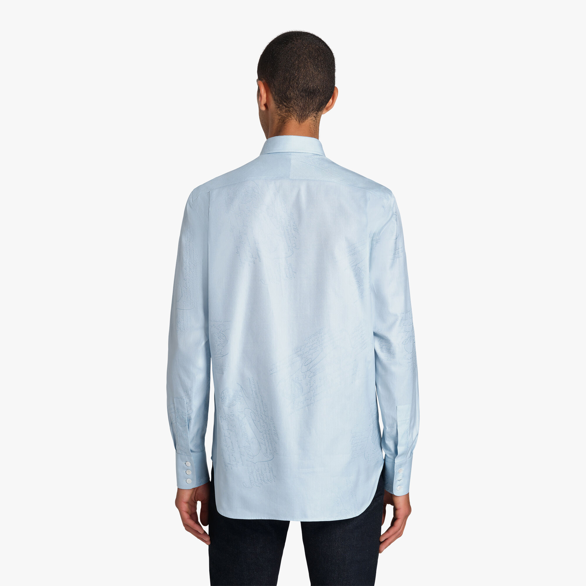 Chemise Alessandro À Col Boutonne En Coton Scritto