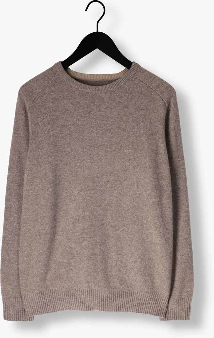 taupe stefano lauran trui crew l