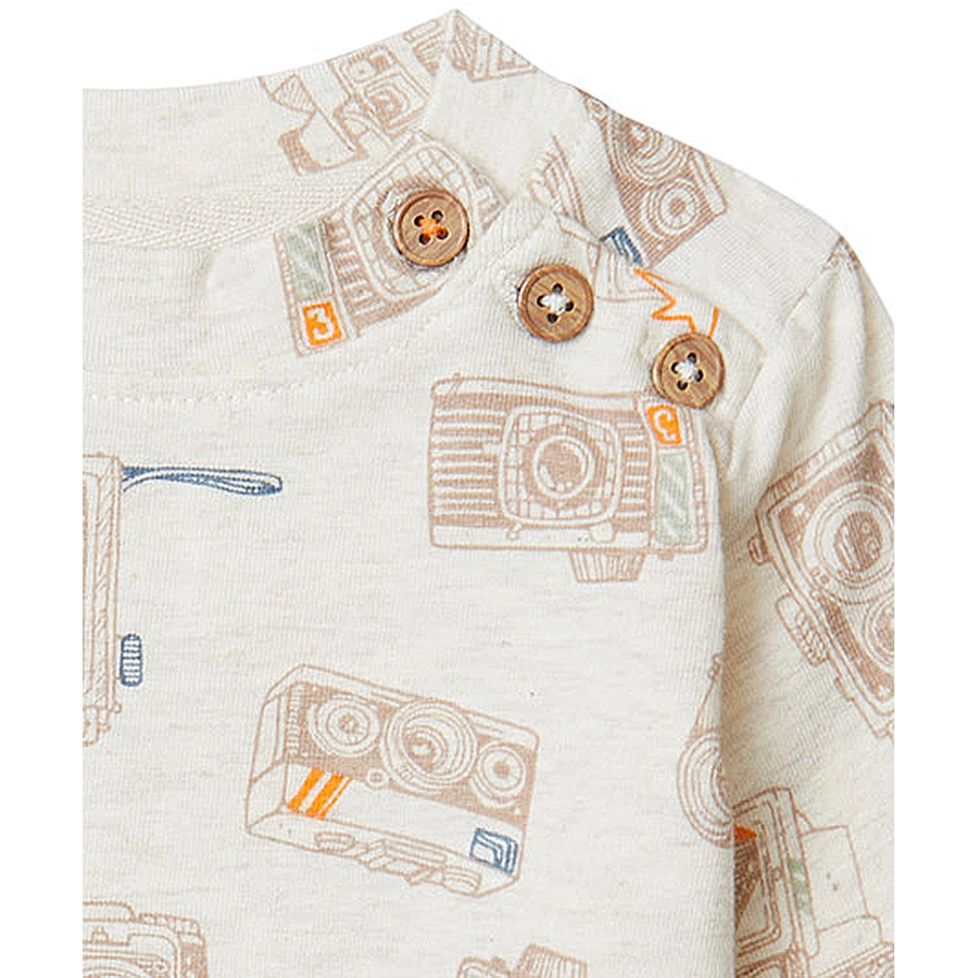 Noppies Langarmshirt Baxton Oatmeal