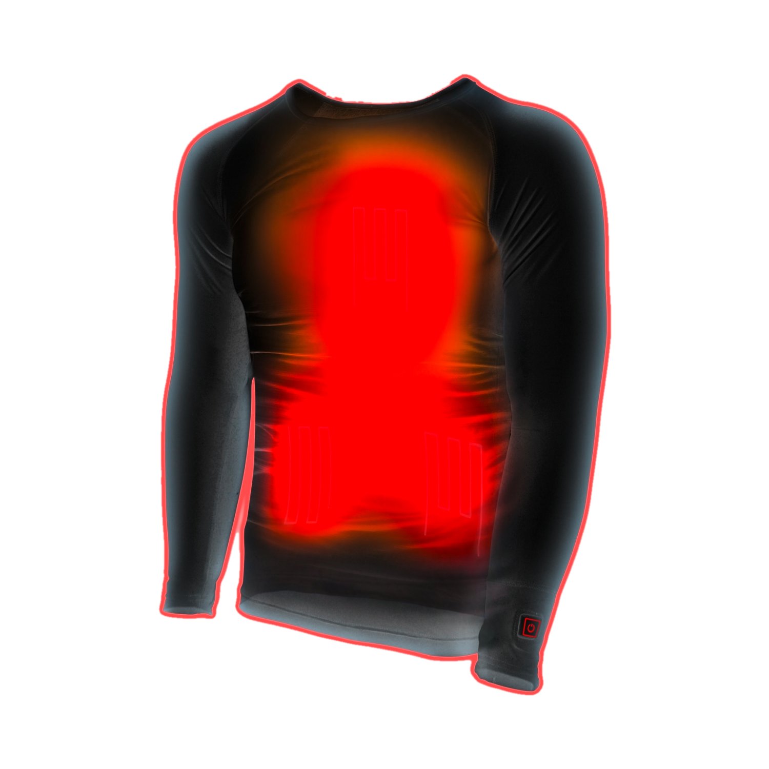 Thermo Underwear Beheizbares Unterziehshirt  - schwarz