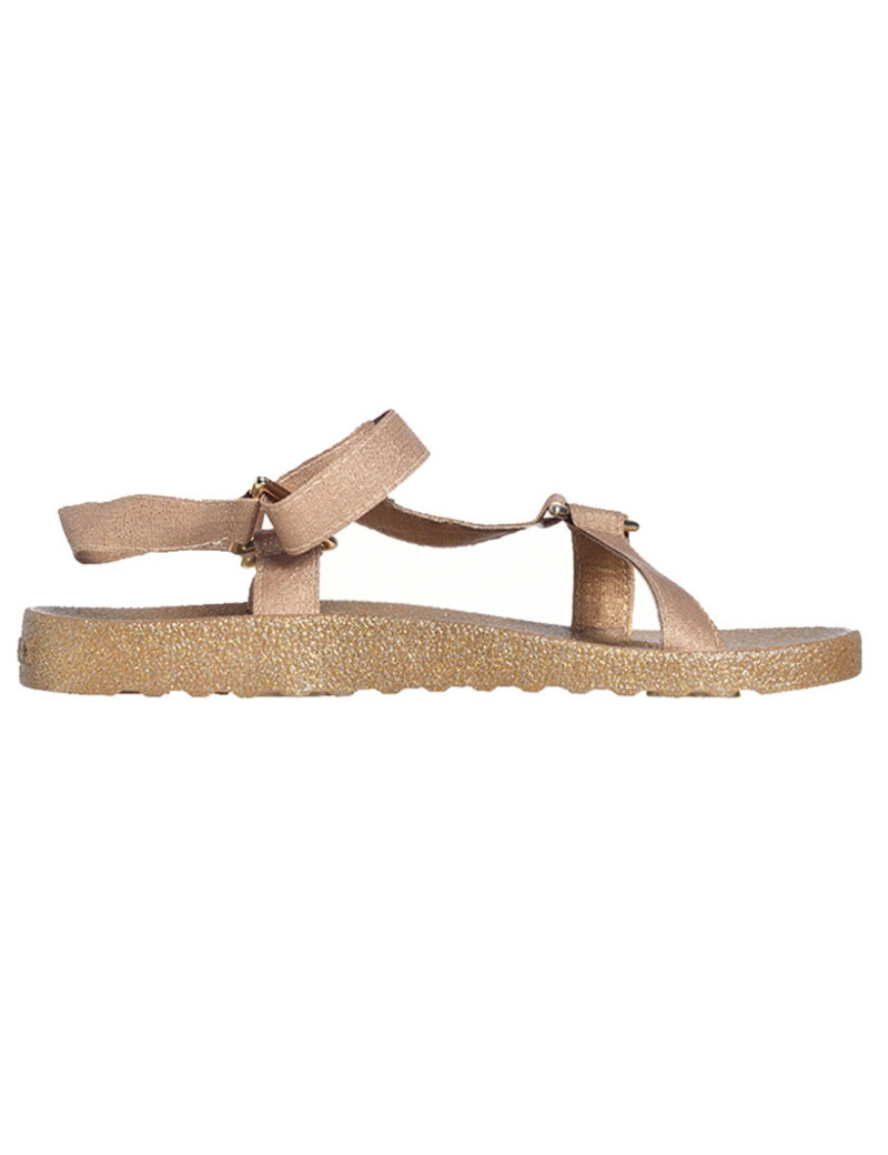 CACATOES SANDALES LANIÈRES FEMME MANAUS GLITTER GOLD