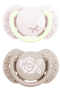Difrax LOVI Pacifier Dynamic Newborn Baby Shower Girl - Fopspeen 2ST