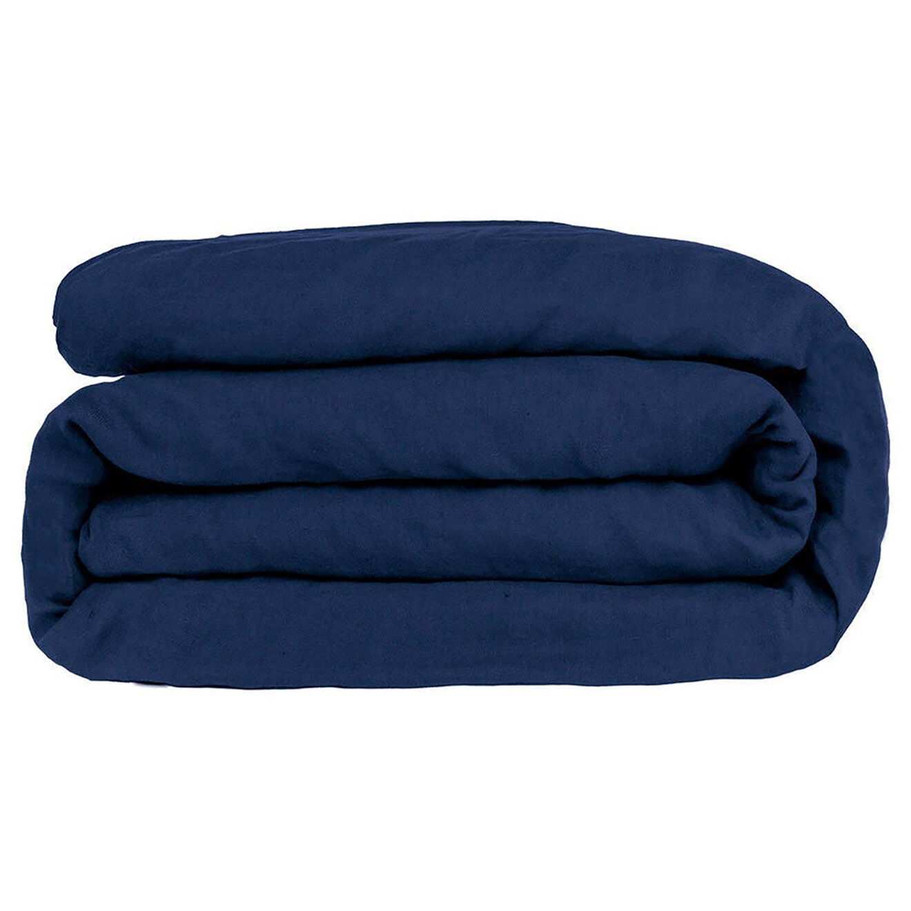 Febronie Housse de couette en Lin Lavé Hortense bleue