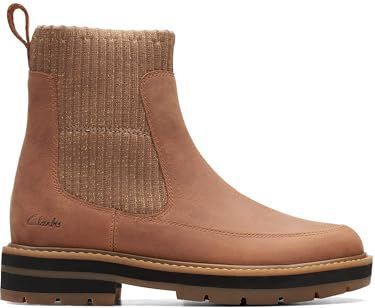 Clarks Meisje Prague Top K. Halflange laarzen, Light Tan, 34 EU