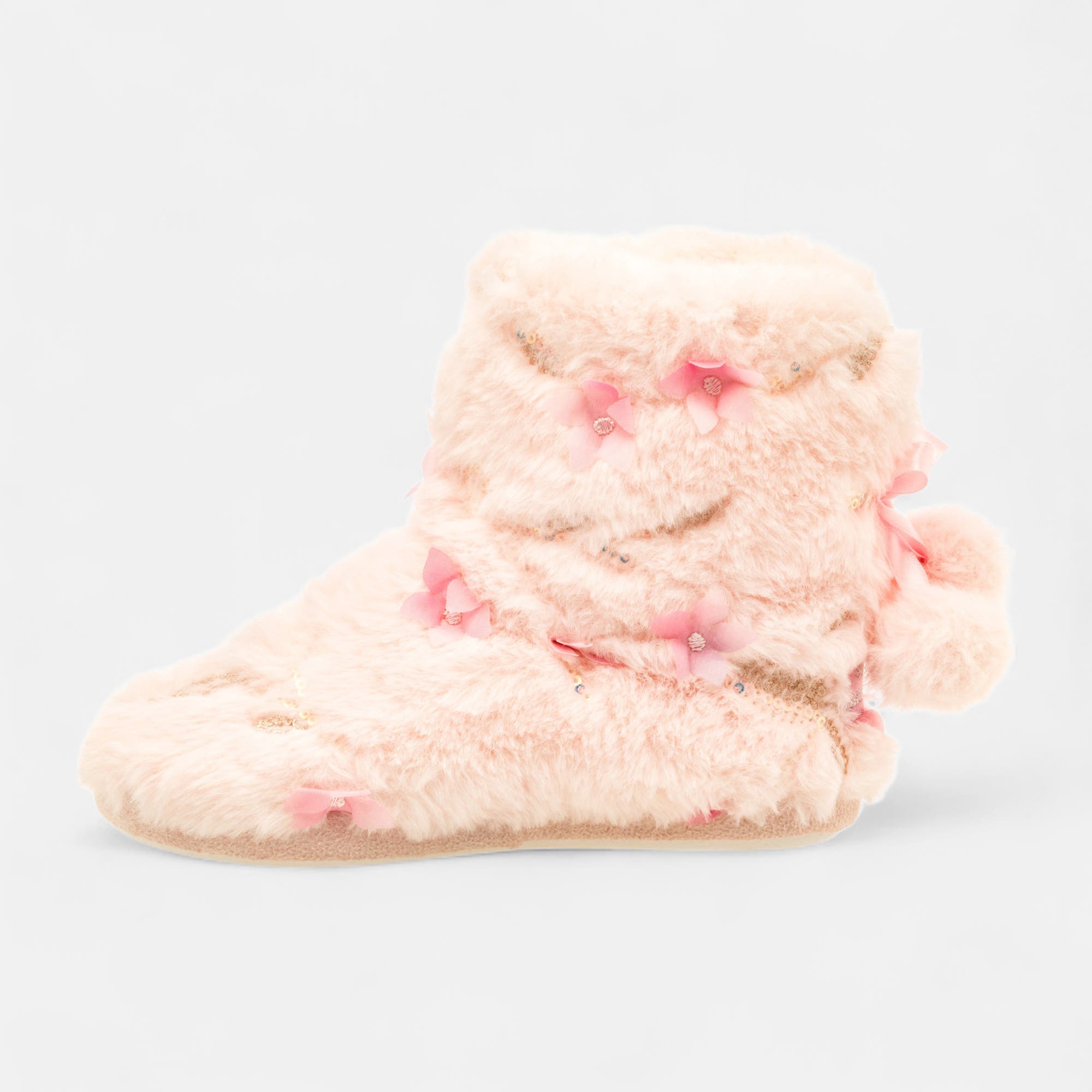 Pantoufles botillons Fille rose