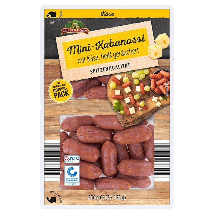 LANDBECK Mini-Kabanossi 250 g, Käse