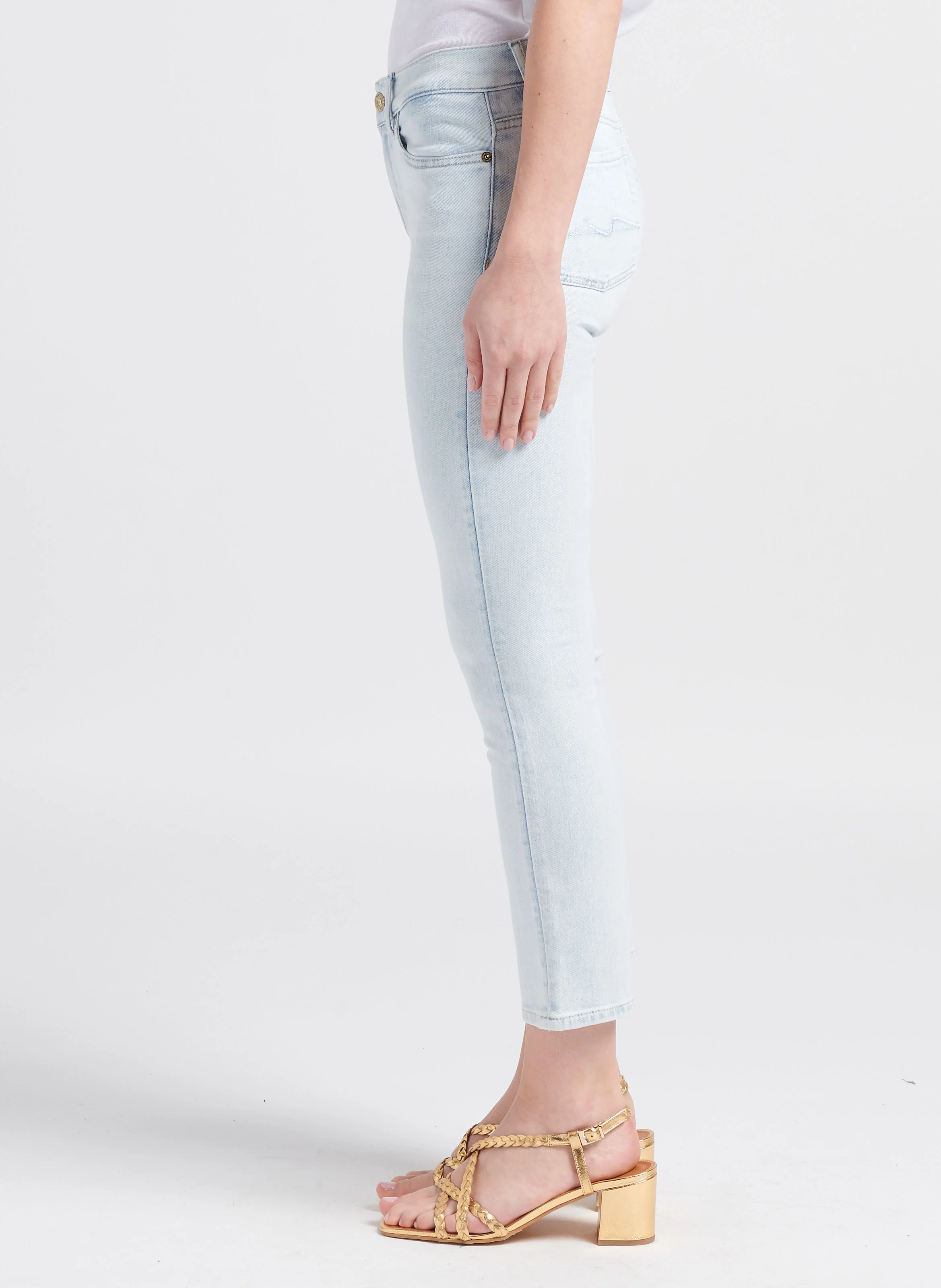ROXANNE SUMMERTIME - Jean slim en coton mélangé| Bleu