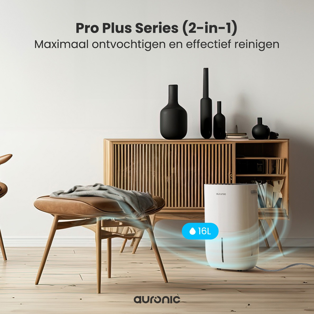 Auronic Pro Plus Series 16 liter luchtontvochtiger  - White