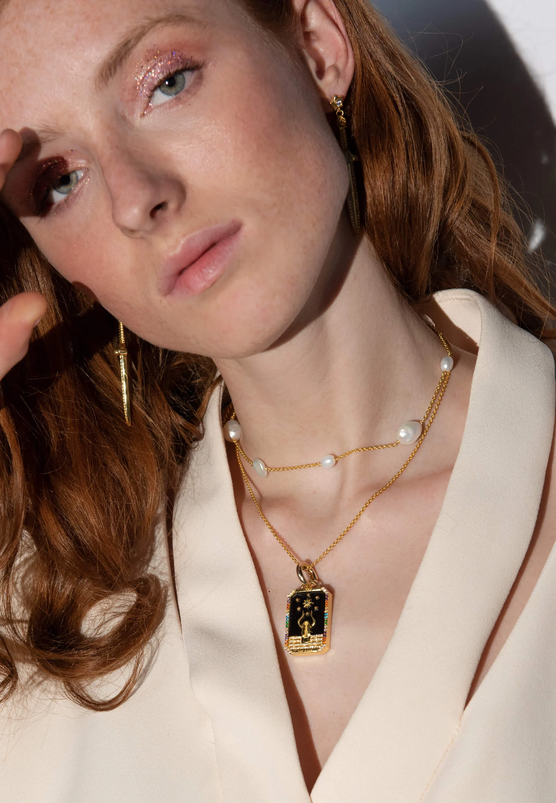 HIGH PRIESTESS - Collier choker perles | Blanc