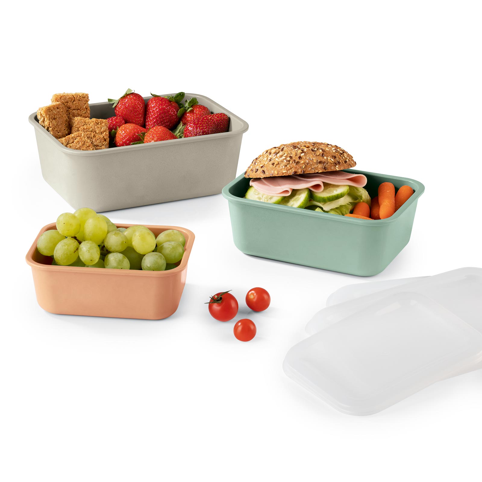 GOURMETMAXX 6-teiliges Frischhaltedosen-Set - recyceltes Material