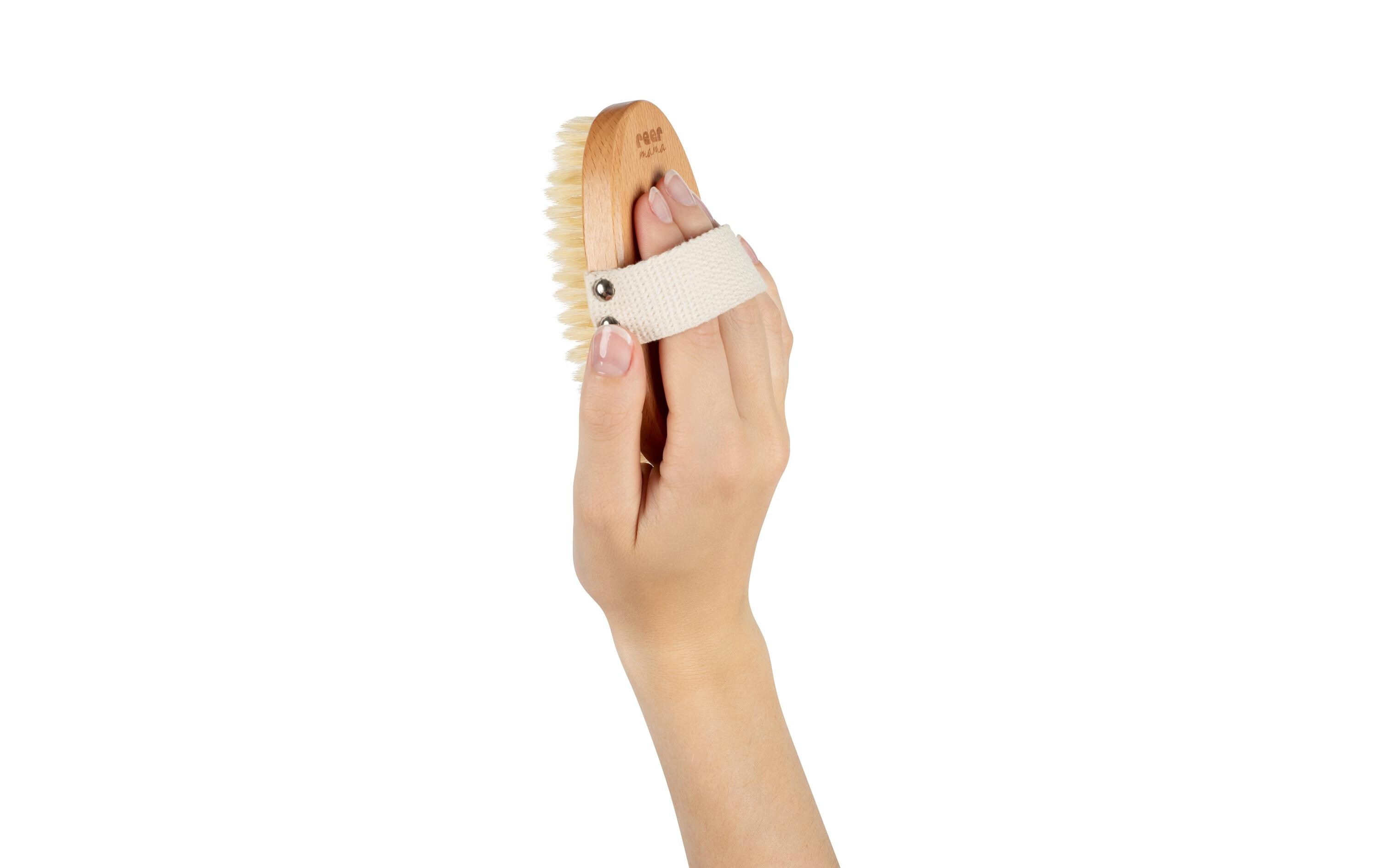 Massagebürste NaturHandmassagebürste für die Pflege des Babybauches