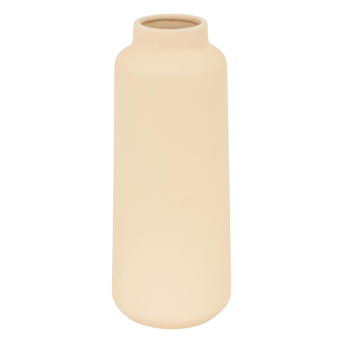 VASE RILY CERAMIQUE BEIGE H.30CM