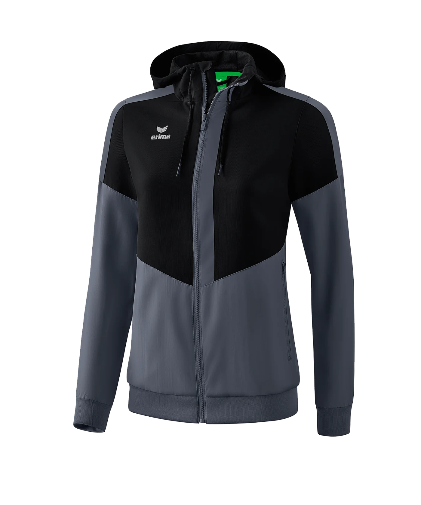 Erima Squad Präsentationsjacke Damen Schwarz Grau