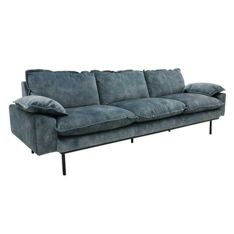 HKliving Retro bank 4-zits beige