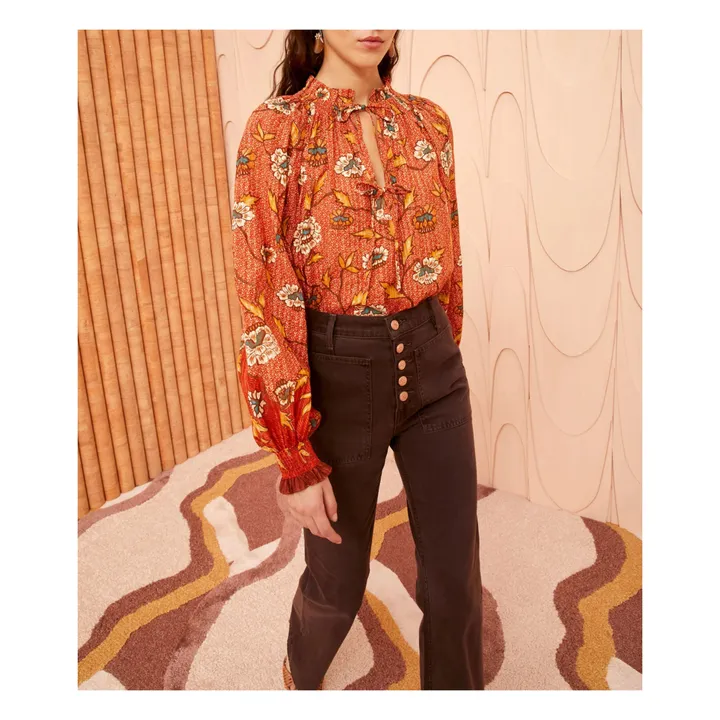 Ulla Johnson Blouse Kaitlyn | Orange Rouille