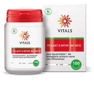 Vitals Folaat 5-mthf 400mcg Capsules 100CP