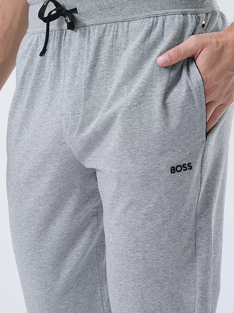BOSS Loungewear Jogginghose hellgrau
