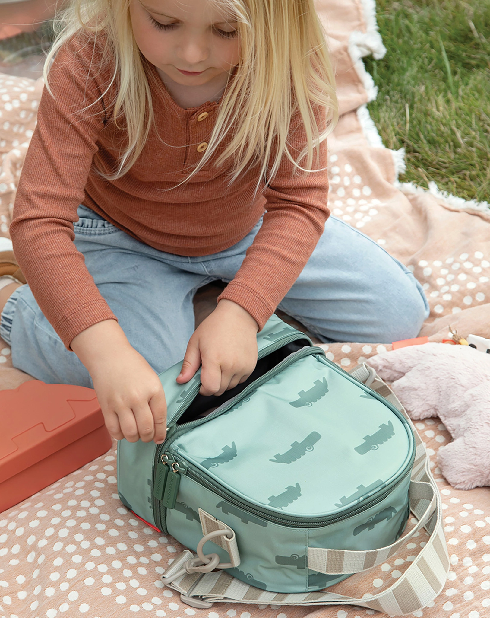 Lunchtasche CROCO (22x15x23) isolierend in grün
