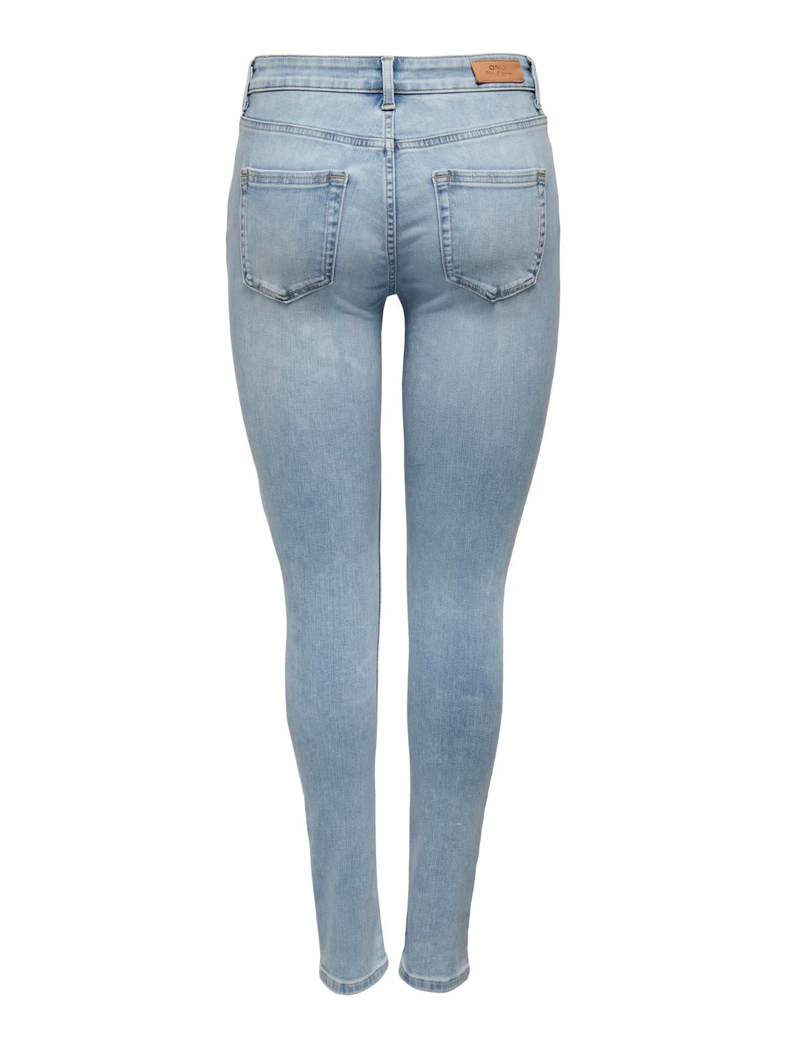 ONLBLUSH Mittlere Taille Skinny Fit Jeans Light Blue Denim