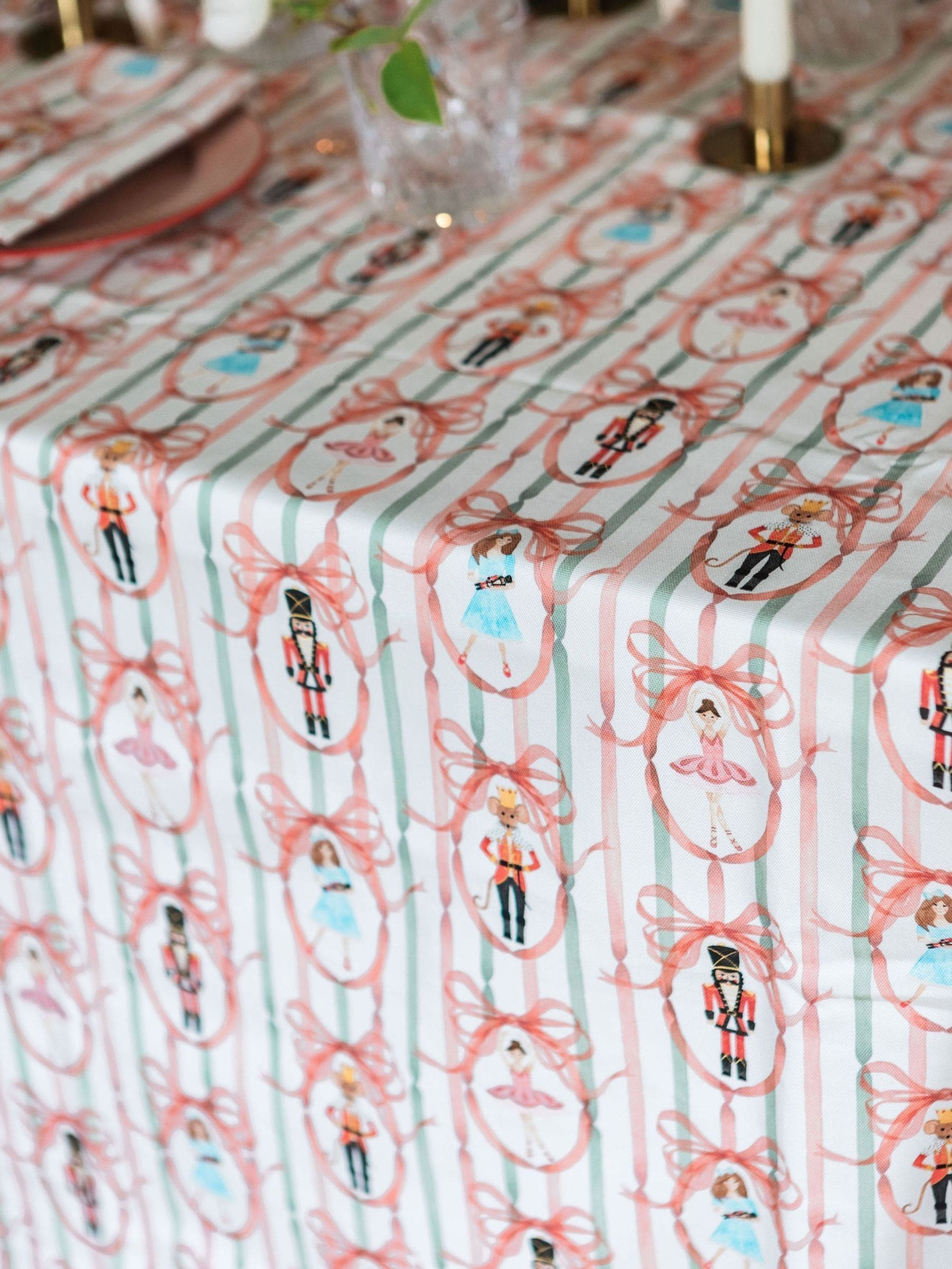Avalon Home Candied Nutcracker Tablecloth