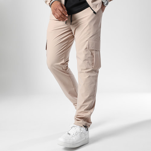 Ensemble Veste Zippée Et Pantalon Cargo 10701336 Beige